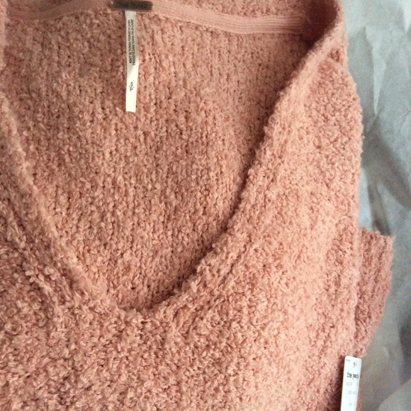 FREE PEOPLE Finders Keepers Sweater NWT S Peach - Picture 6 of 7